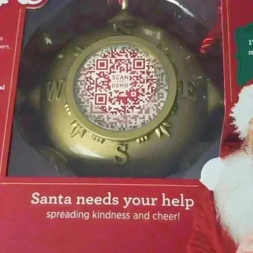 Santa's Kindness Ornament With Journal  🎅